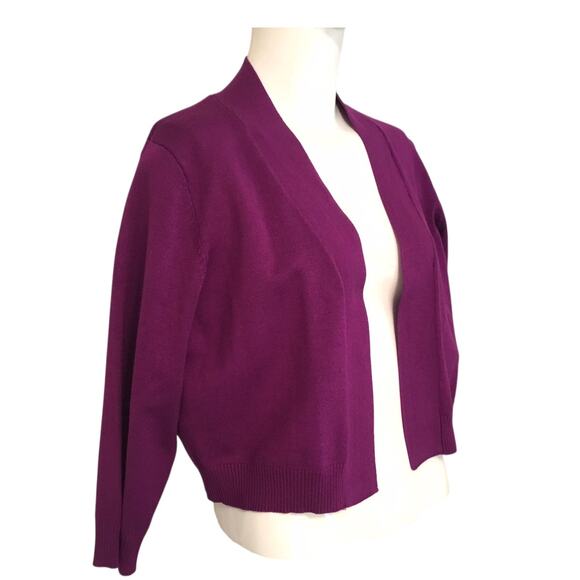Verve Ami Violet Shrug  Sweater 3/4Sleeve  Large NWT $54.00 - Picture 2 of 4